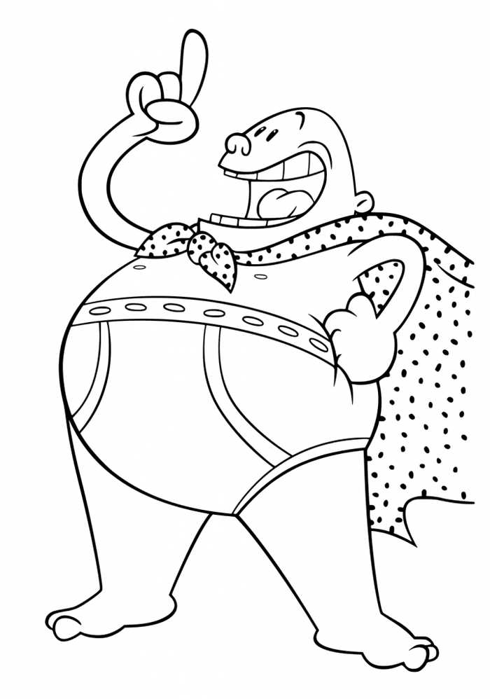 Captain Underpants Coloring Page