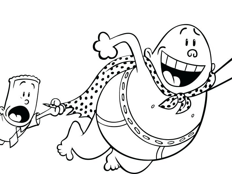 Captain Underpants Coloring Pages Dreamworks