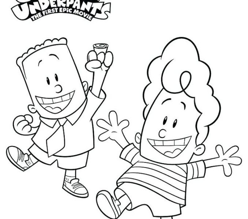 Captain Underpants Coloring Pages George