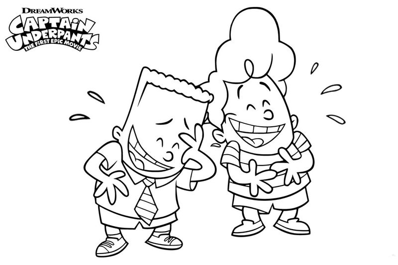 Captain Underpants Toilet Coloring Pages