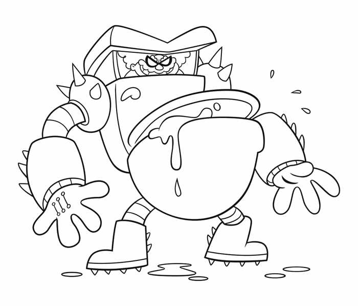 Captain Underpants Toilet Monster Coloring Page