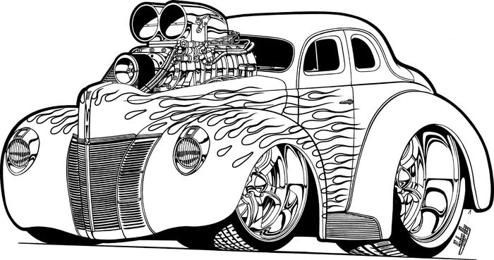 Car Coloring Pages Pdf