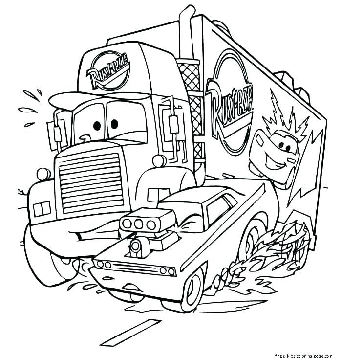 Car Crash Coloring Pages