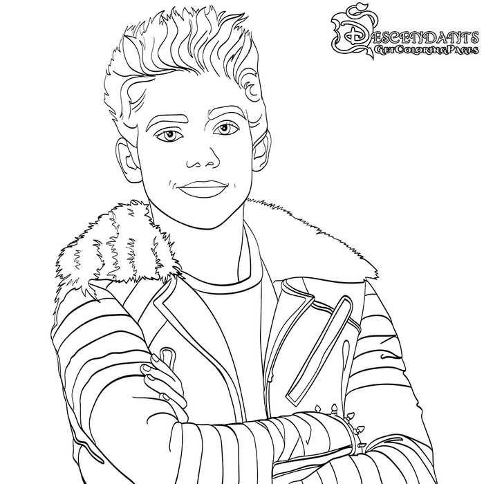 Carlos Descendants Coloring Page