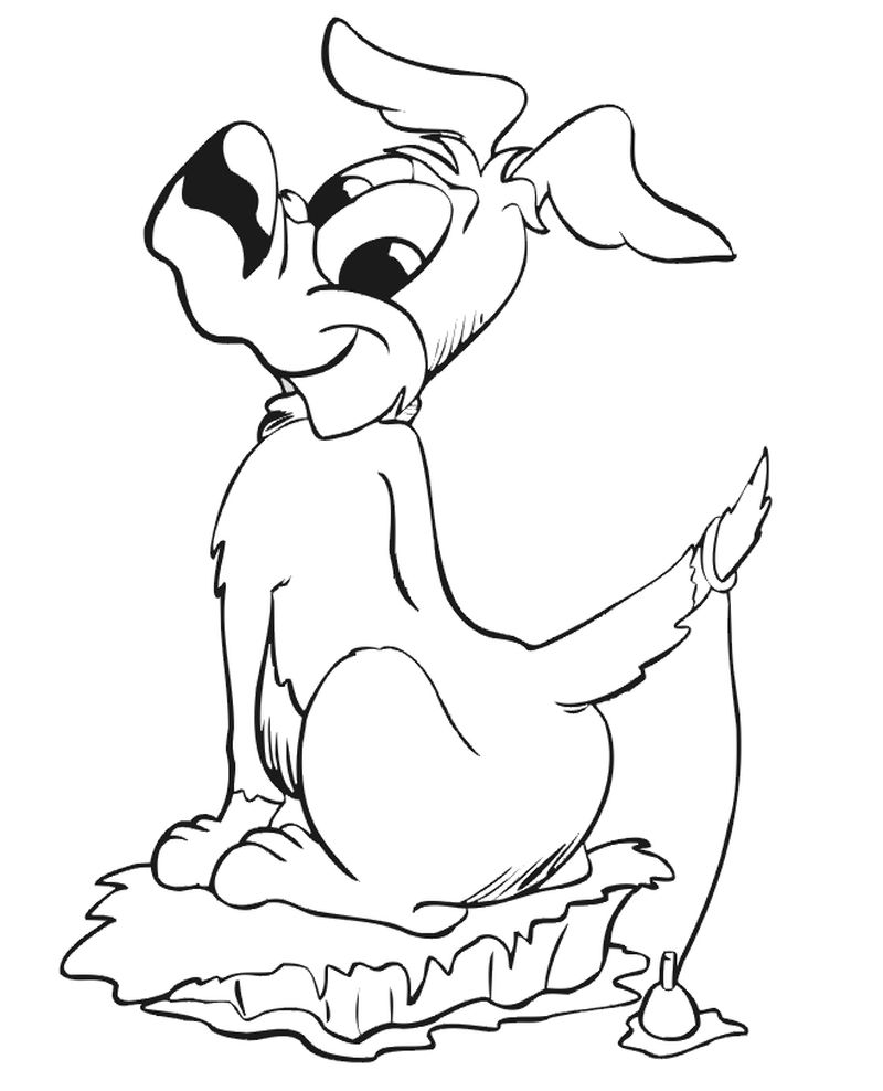 Cartoon Dog Coloring Pages