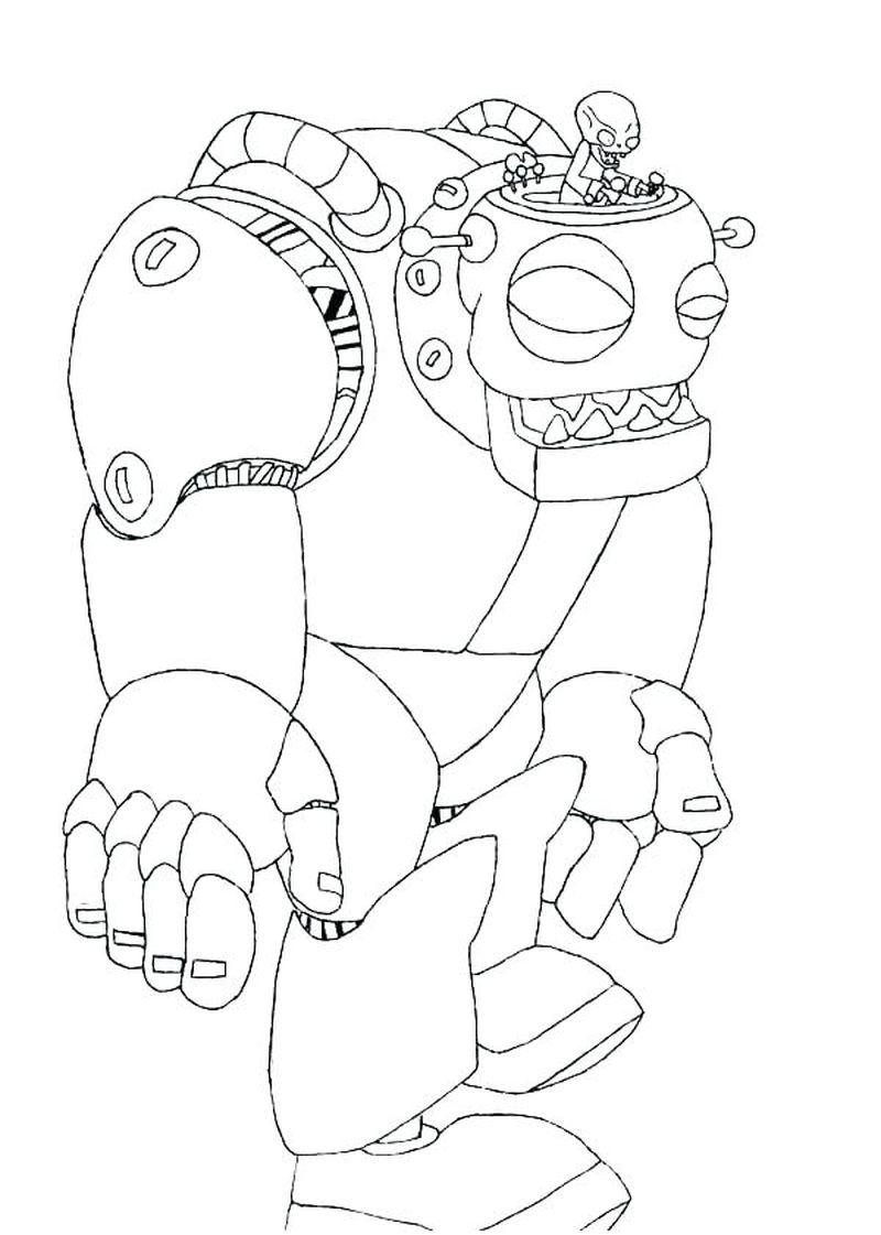 Cartoon Zombie Coloring Pages