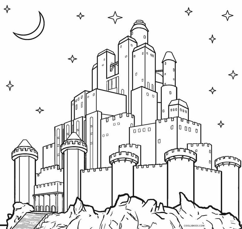 Castle Coloring Pages Printable