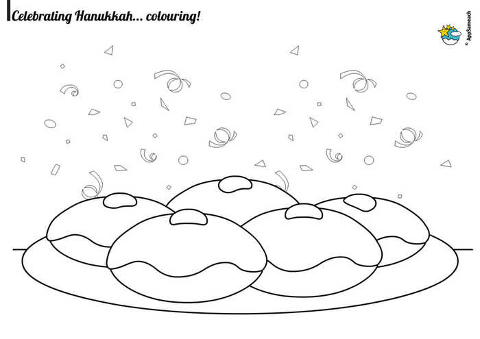 Celebrating Hanukkah Coloring Pages