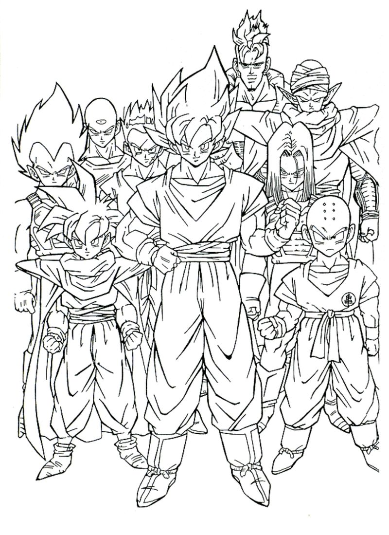 Cell Saga Z Fighters Dragon Ball Z