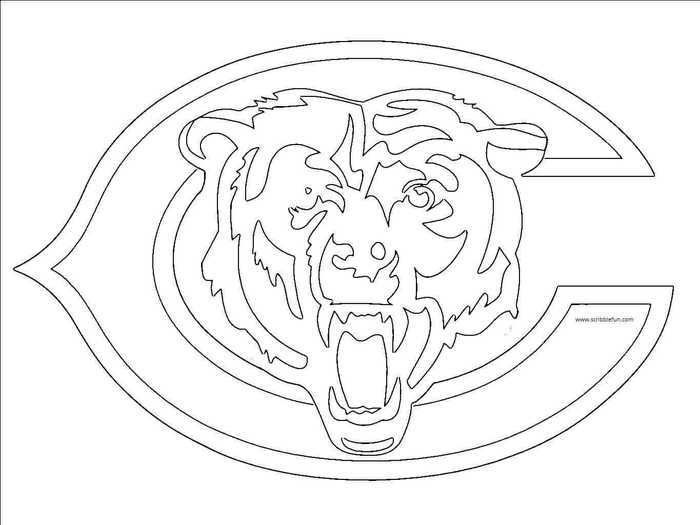 Chicago Bears Coloring Page