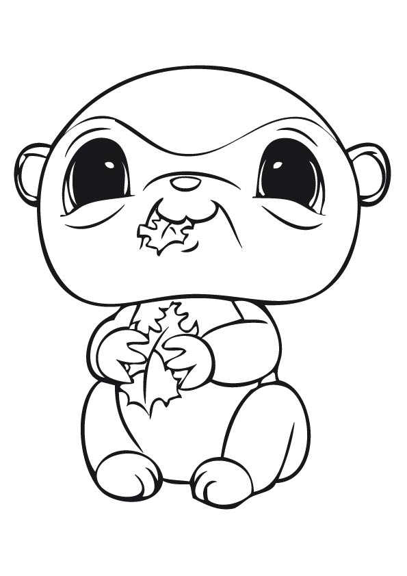 Chipmunk Littlest Pet Shop Coloring Pages