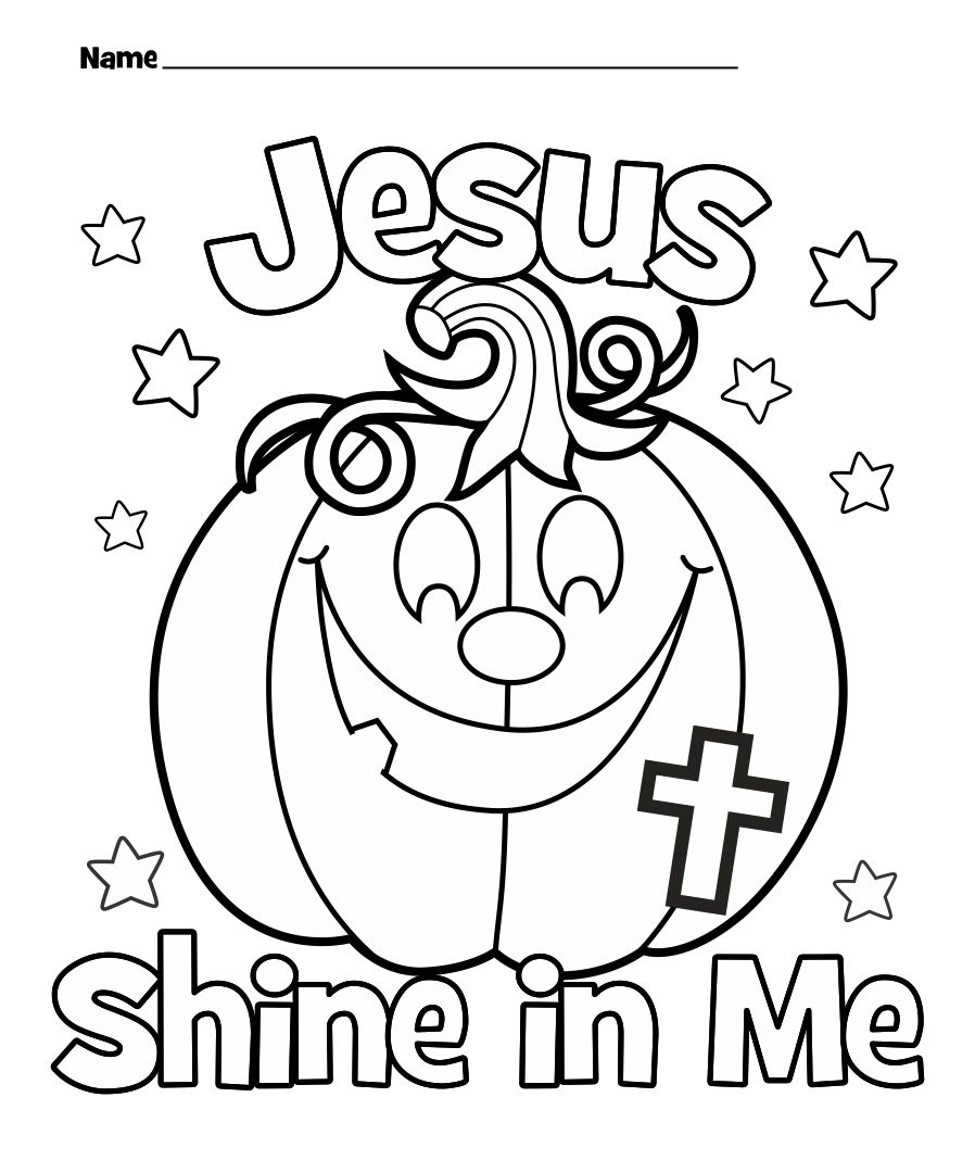 christian halloween coloring pages