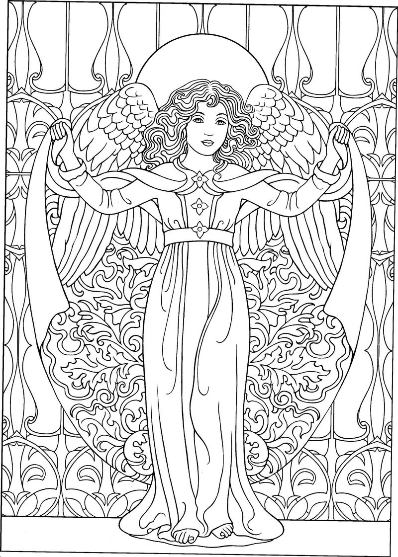 Christmas Angel Coloring Pages