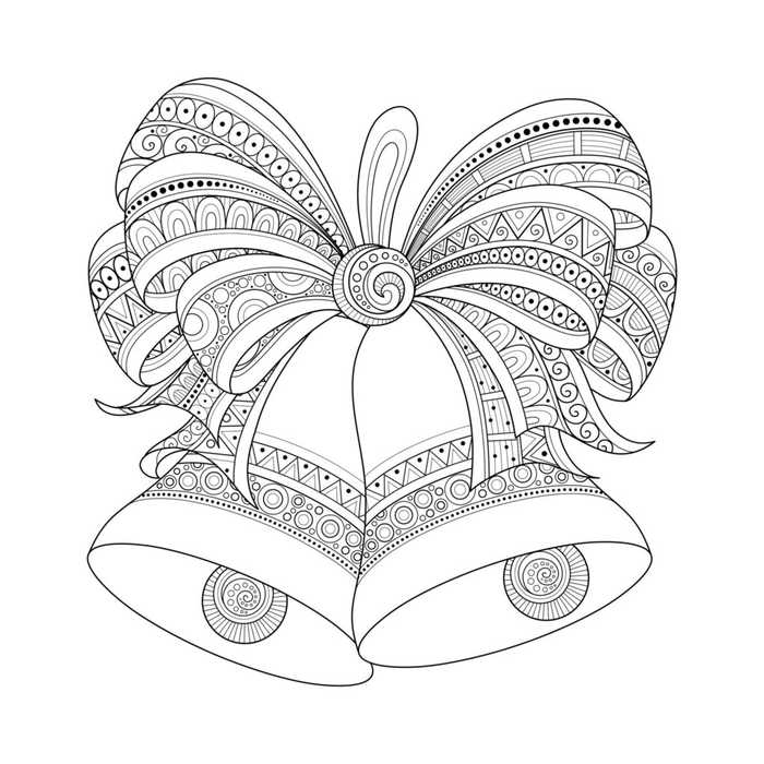 Christmas Bells Coloring Pages For Adults