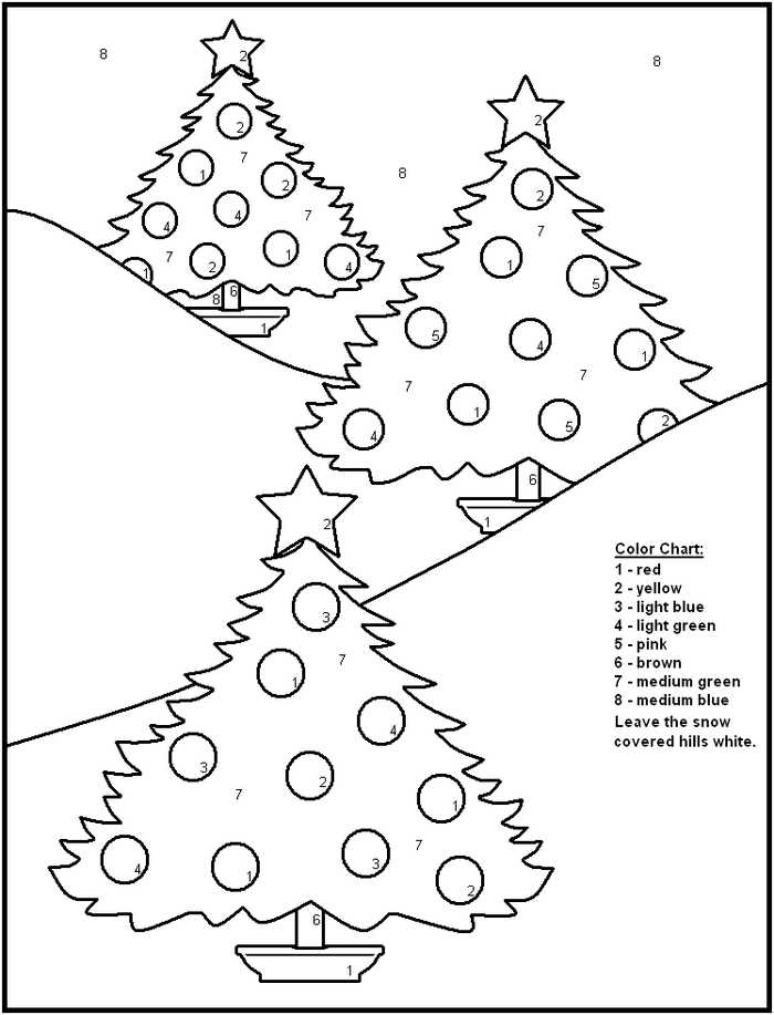 Christmas Color By Numbers 2