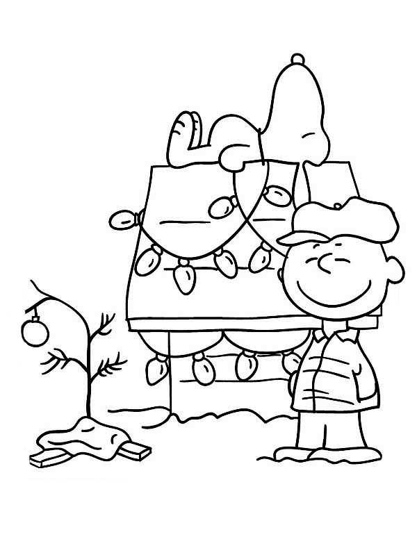 Christmas Coloring Pages Charlie Brown