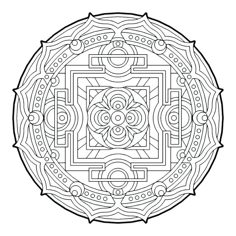 Christmas Geometric Coloring Pages