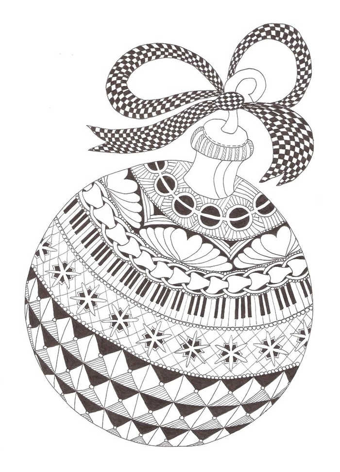 Christmas Ornament Coloring Pages