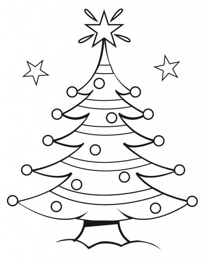 Christmas Tree Coloring Pages