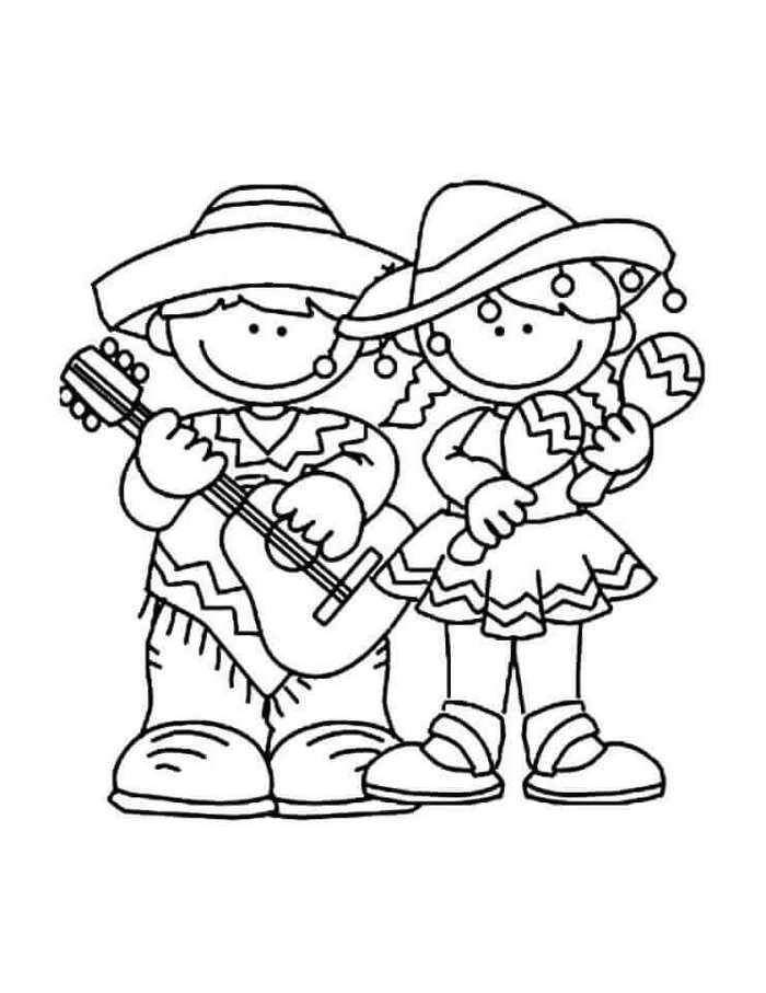 Cinco De Mayo Celebration Coloring Pages