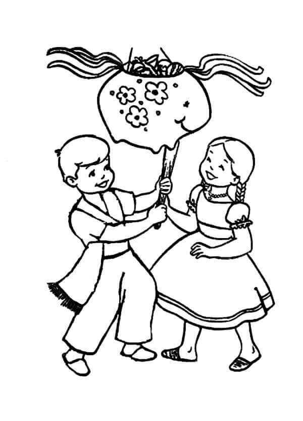 Cinco De Mayo Pinata Coloring Pages