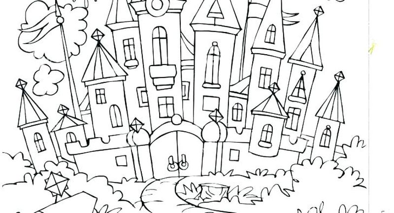 Cinderellas Castle Coloring Pages