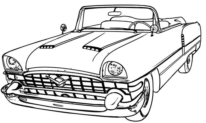 Classic Car Coloring Pages