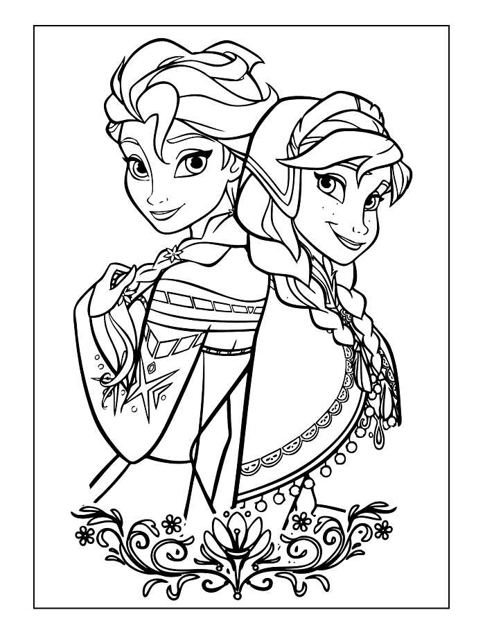 Color Elsa And Anna