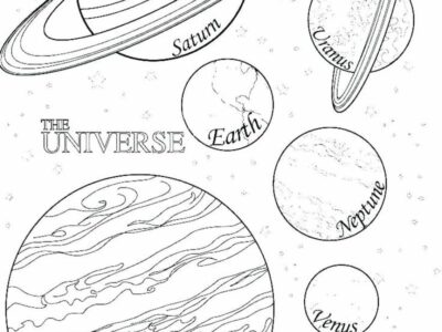 Coloring Book Pages Solar System