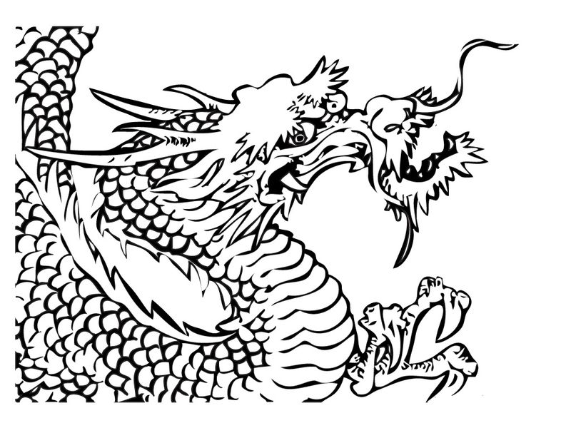 Coloring Page Dragon