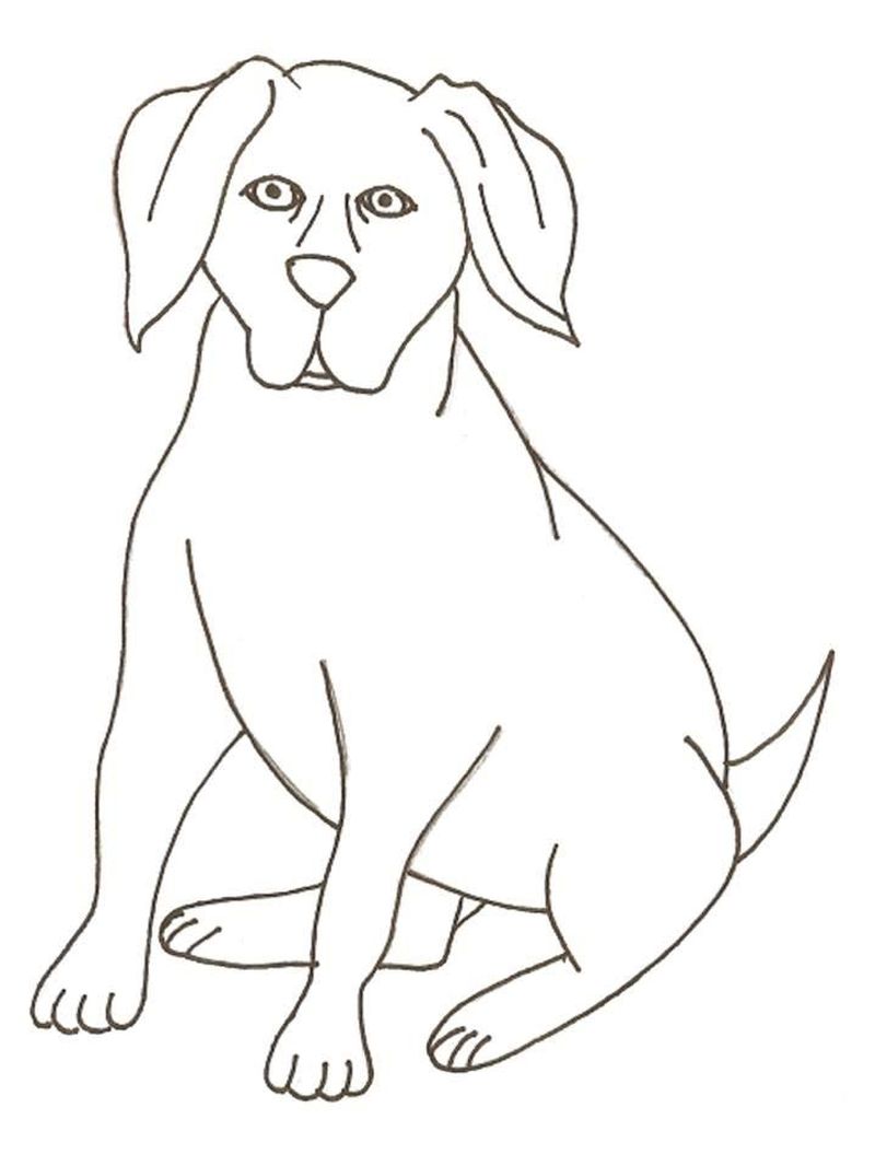 Coloring Page of Dogs