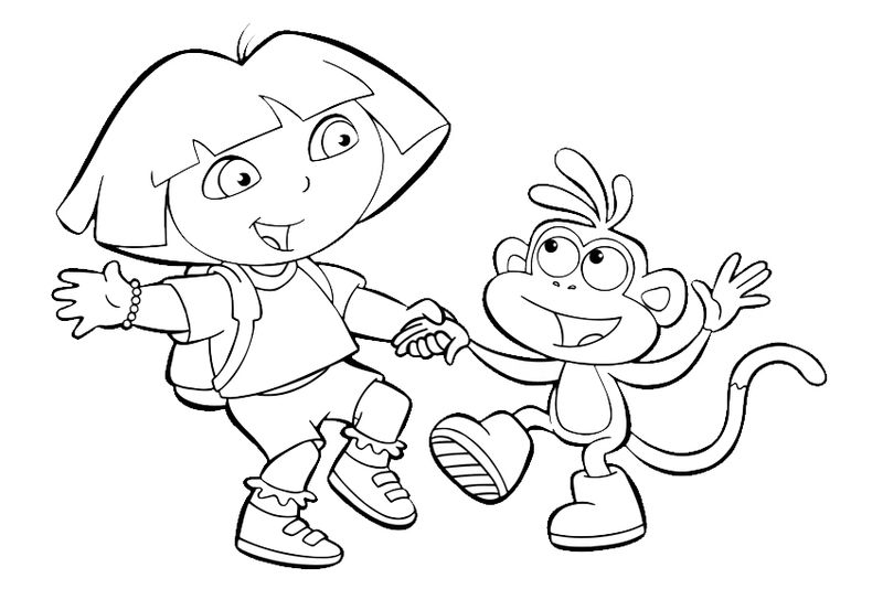 Coloring Pages Dora Printable