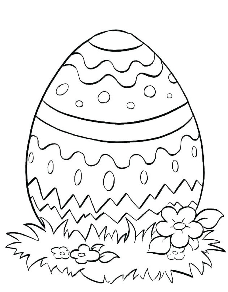 Coloring Pages Easter Egg