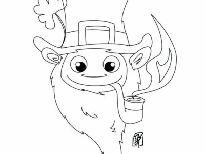 Coloring Pages Leprechaun