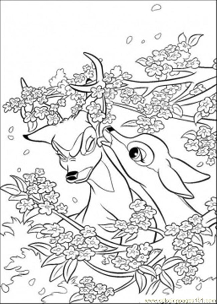 Coloring Pages Of Bambi