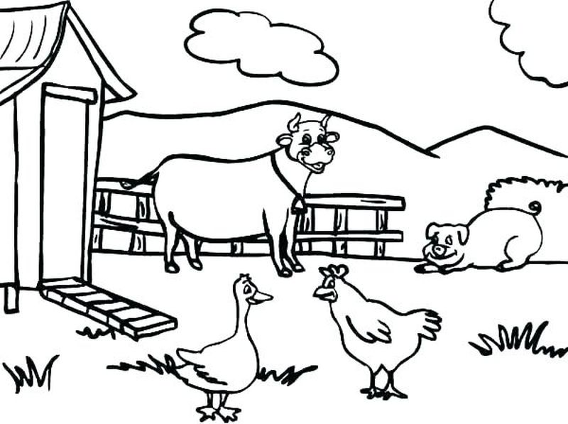 Coloring Pages Of Farm