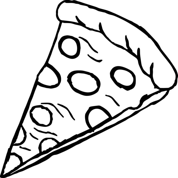 Coloring Pages Of Pizza For Kids