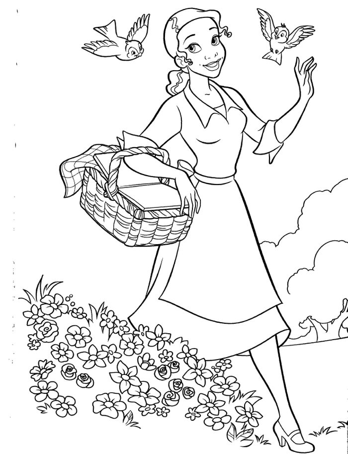 Coloring Pages Of Princess Tiana