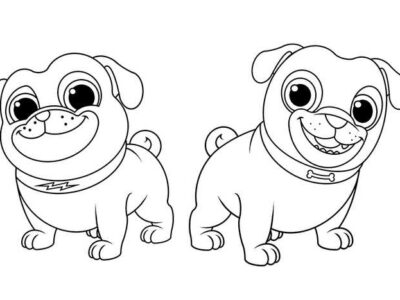 Coloring Pages Of Puppy Dog Pals