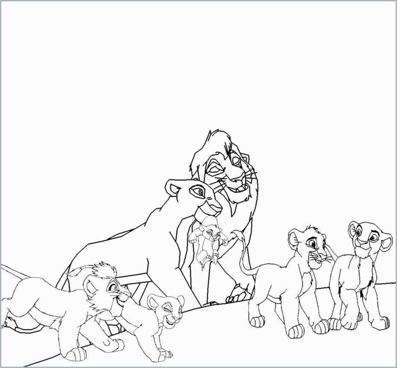 Coloring Pages Of The Lion King