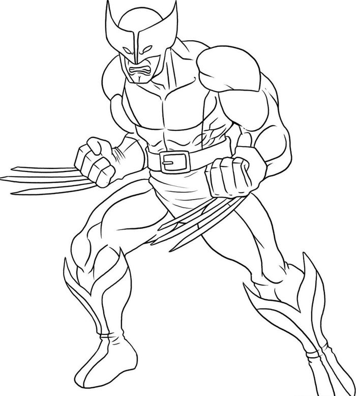 Coloring Pages Of Wolverine