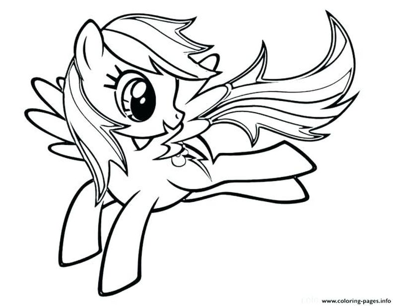 Coloring Pages Rainbow Dash