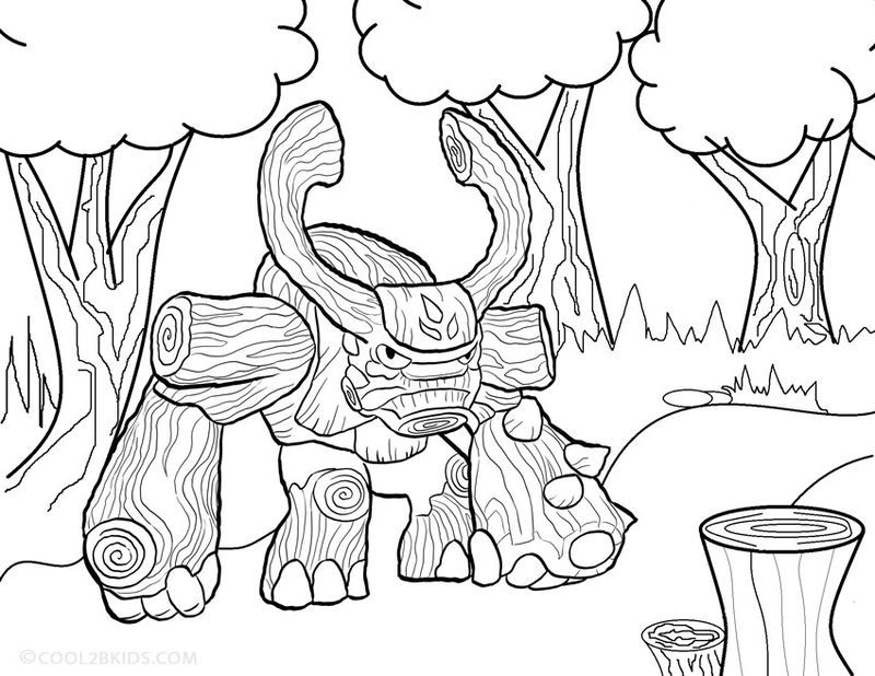 Coloring Pages Skylanders Crusher