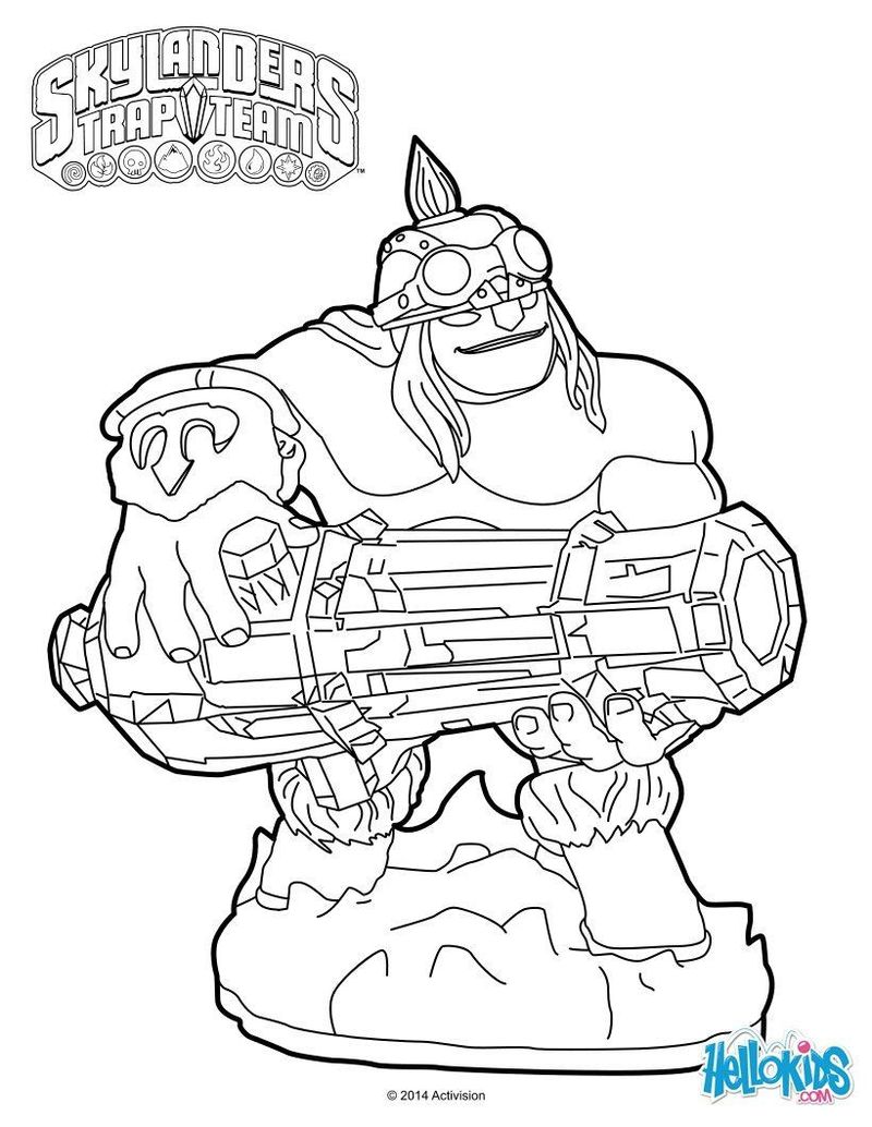 Coloring Pages Skylanders image free