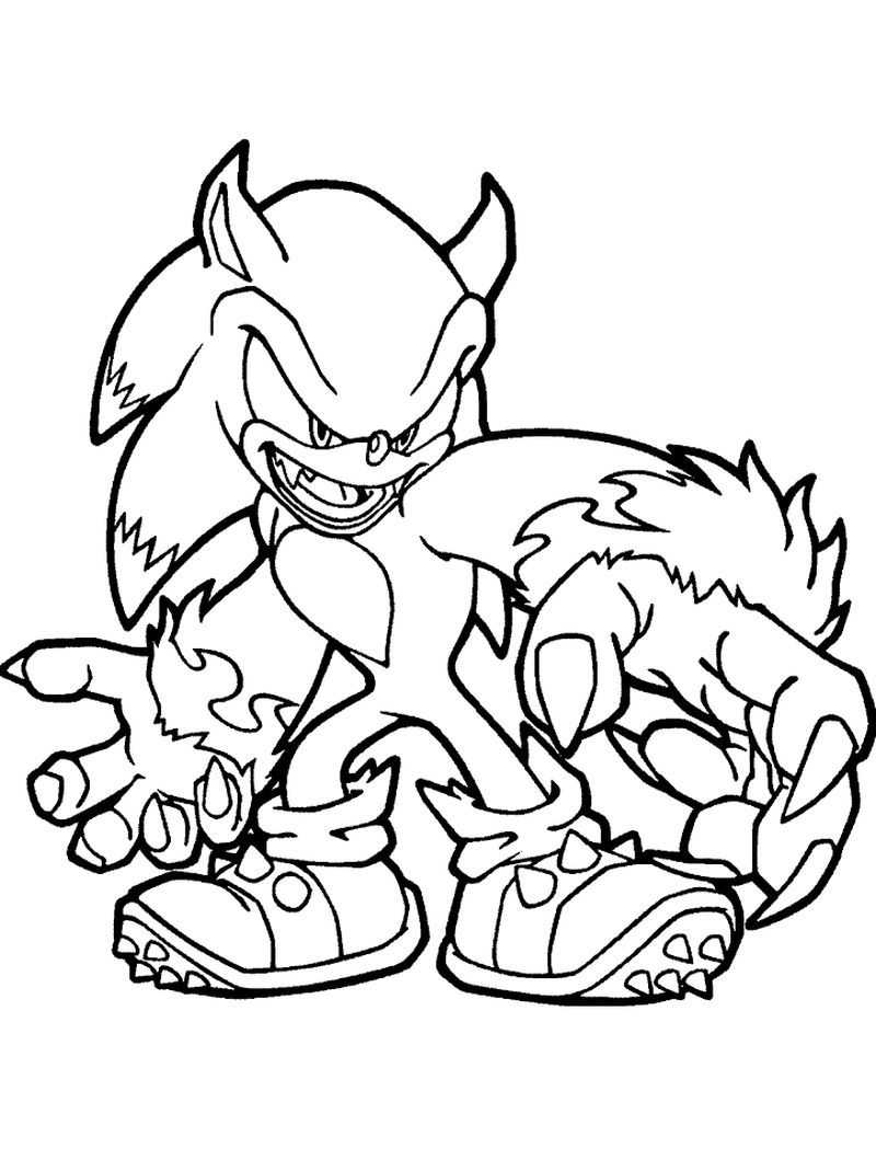 Coloring Pages Sonic