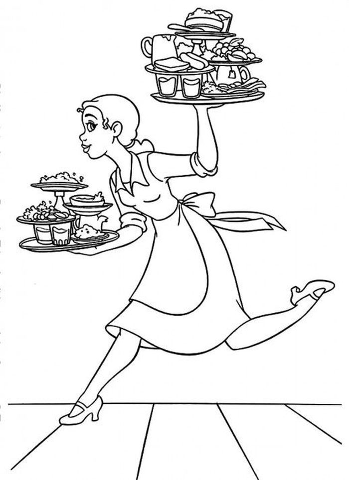 Coloring Pages Tiana