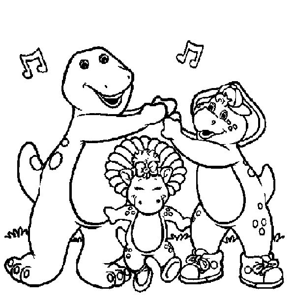 Coloring Pages of Barney