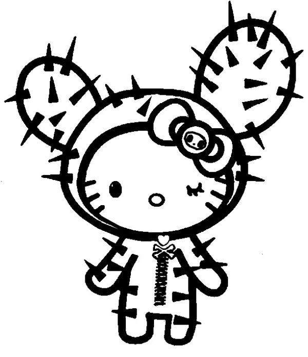 Coloring page Tokidoki Cactus