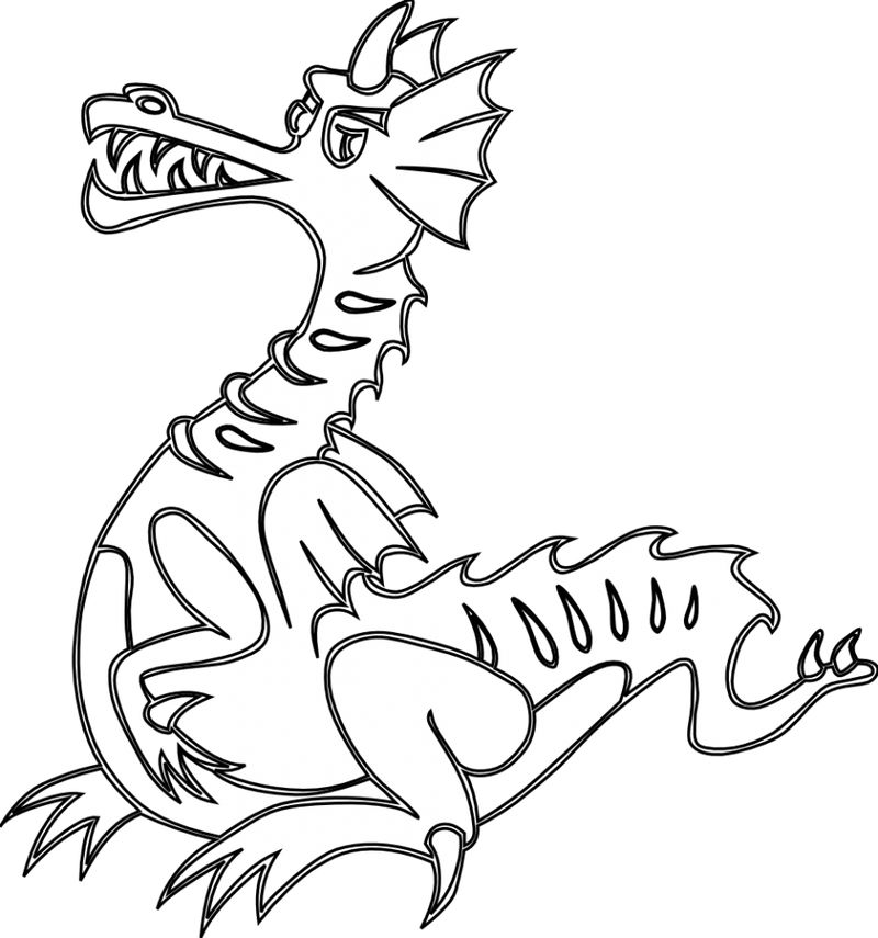 Cool Dragon Coloring Pages