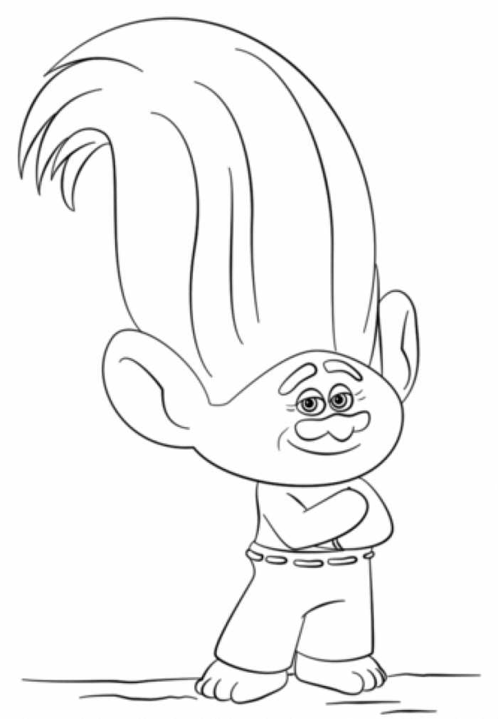 Creek Trolls Coloring Page